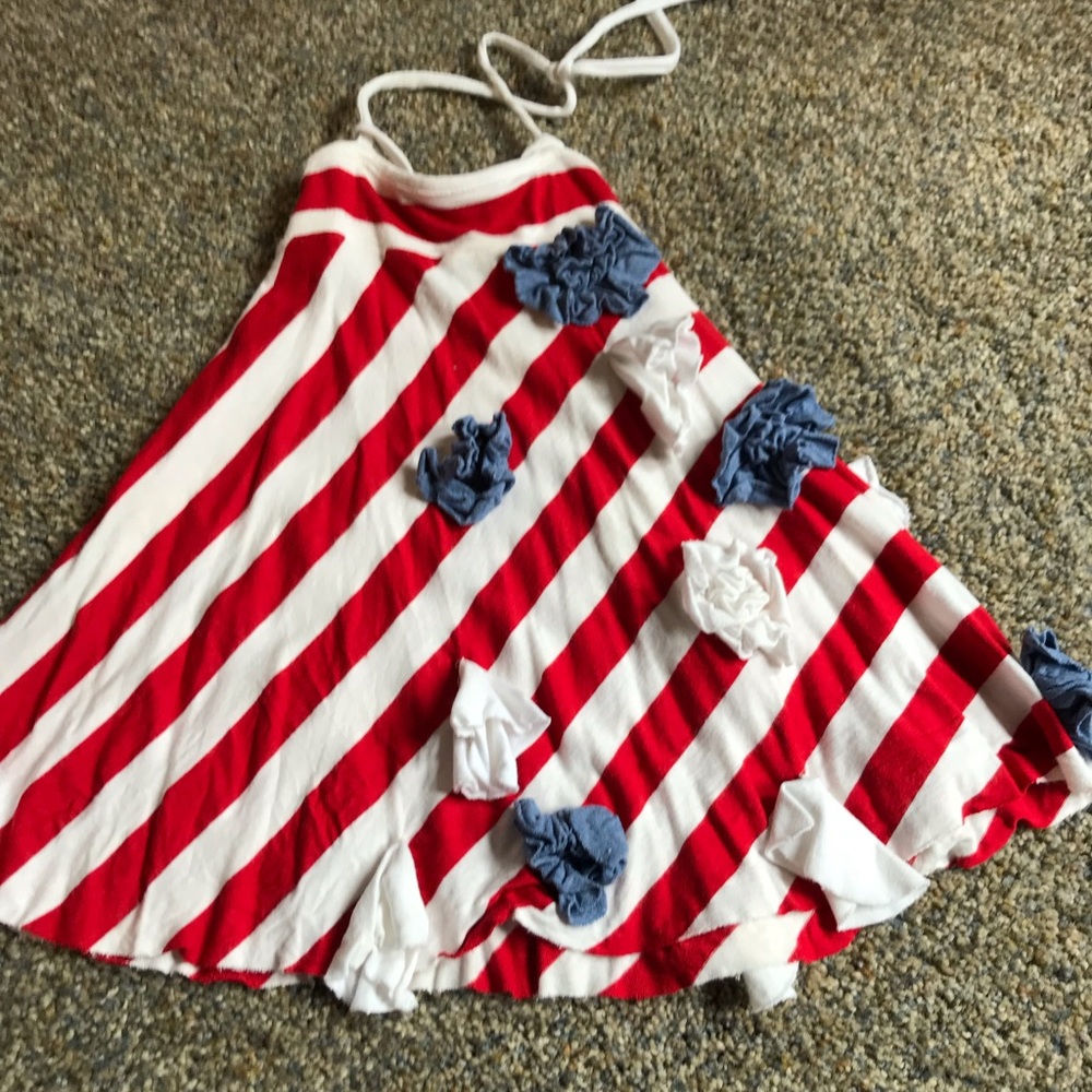 Red, white and blue sundress